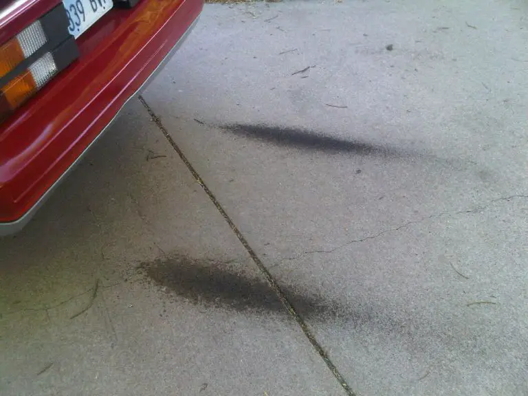 Black Soot on Ground from Exhaust