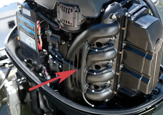 Where is the Exhaust on an Outboard Motor