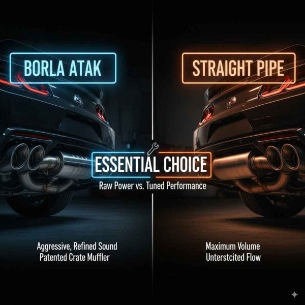 Borla ATAK vs Straight Pipe