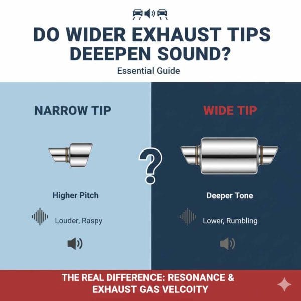 Do Wider Exhaust Tips Deepen Sound