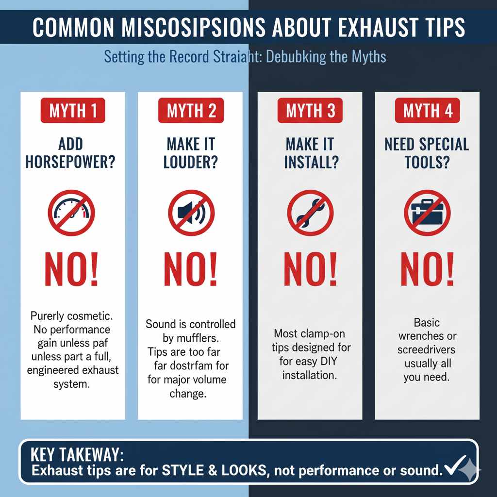 Common Misconceptions About Exhaust Tips