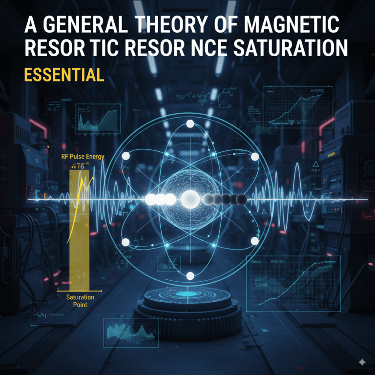 A General Theory Of Magnetic Resonance Saturation: Essential