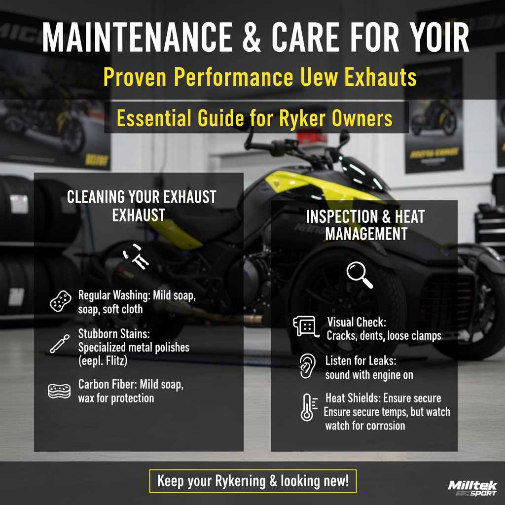 Maintenance and Care for Your Ryker’s New Exhaust