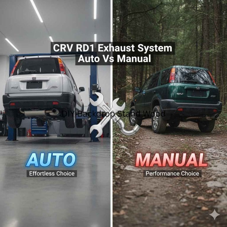 CRV RD1 Exhaust System Auto Vs Manual