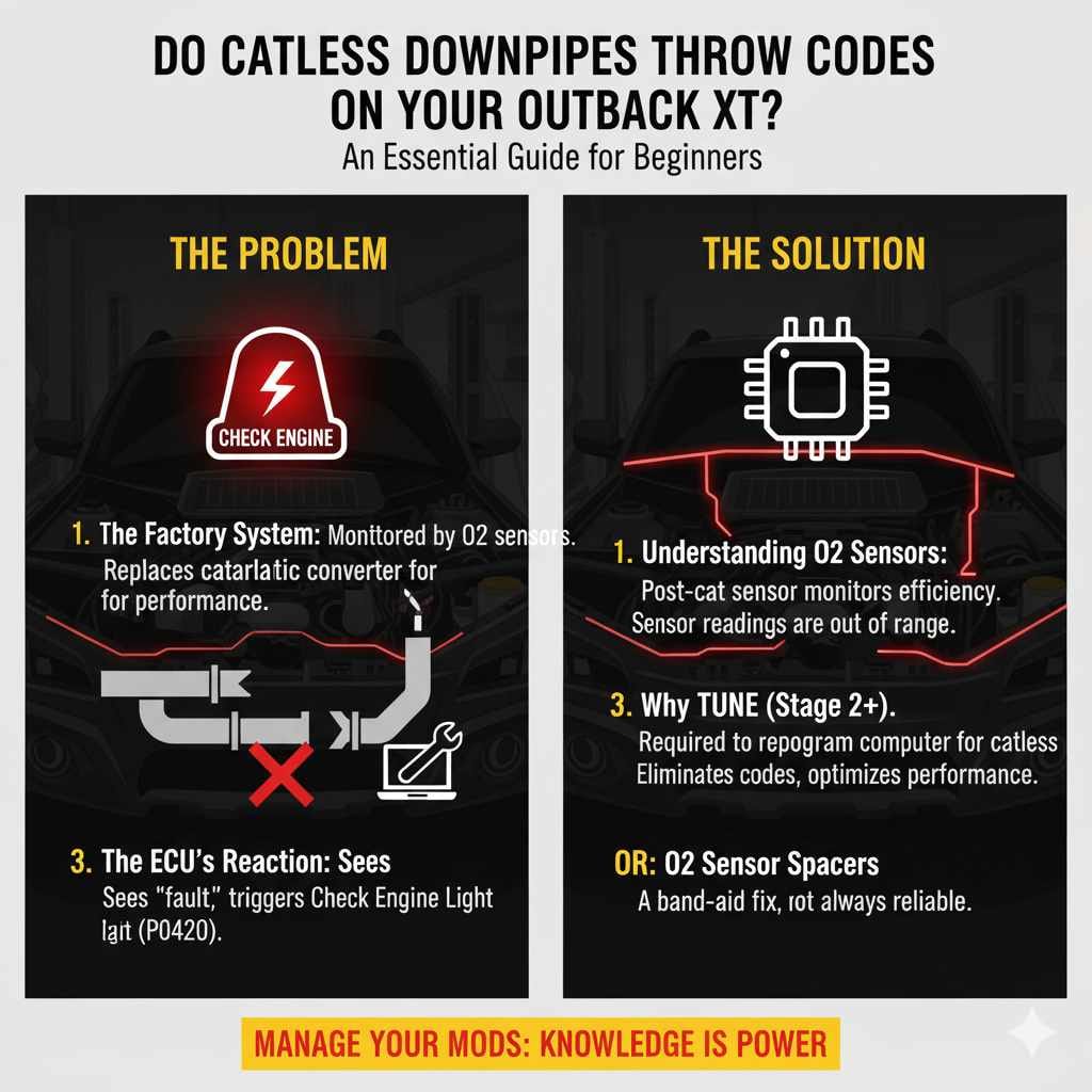 Do Catless Downpipes Throw Codes on Your Outback XT