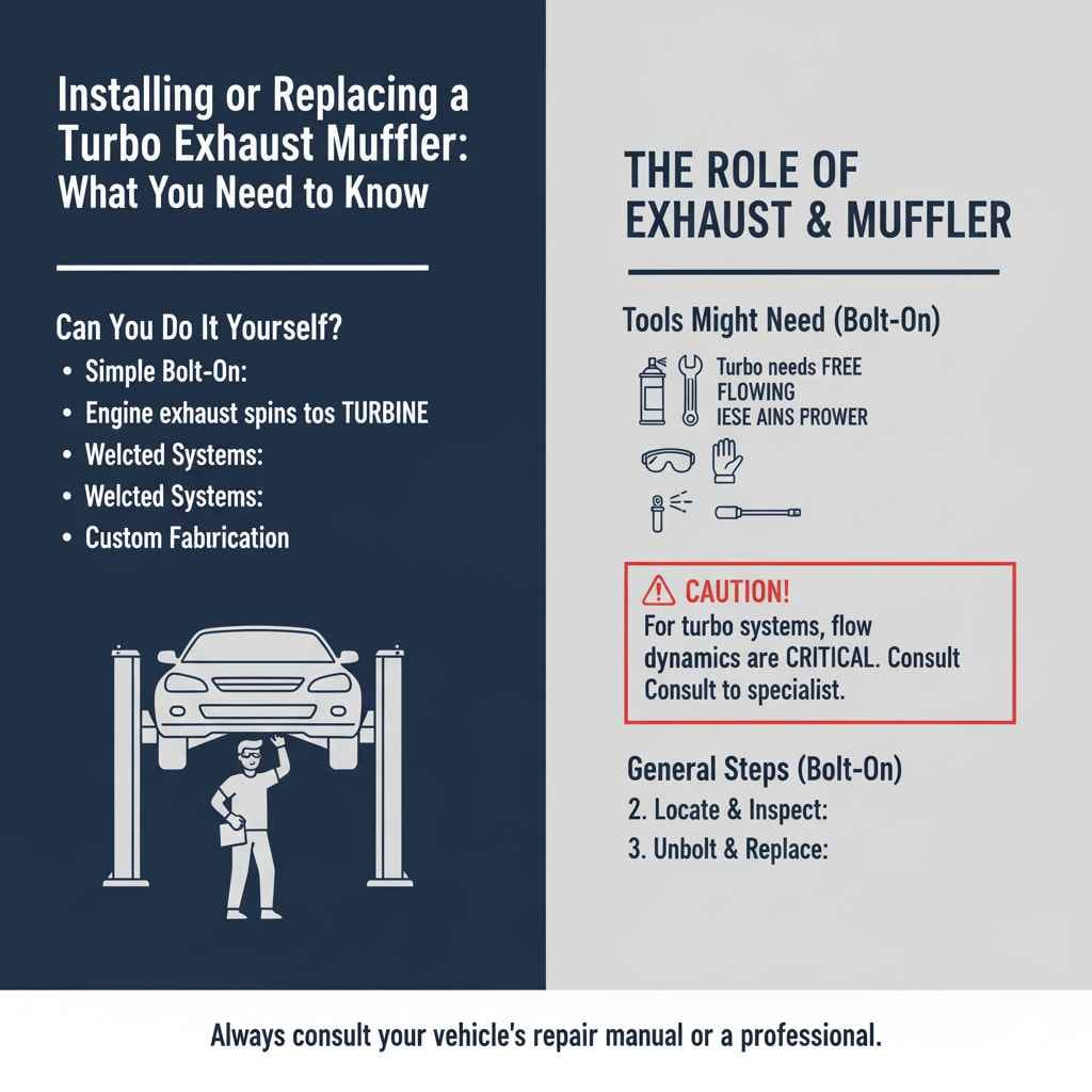 Installing or Replacing a Turbo Exhaust Muffler