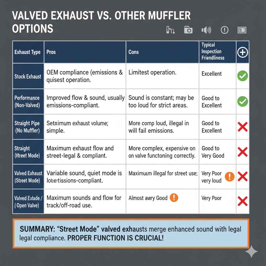 Valved Exhaust vs. Other Muffler Options
