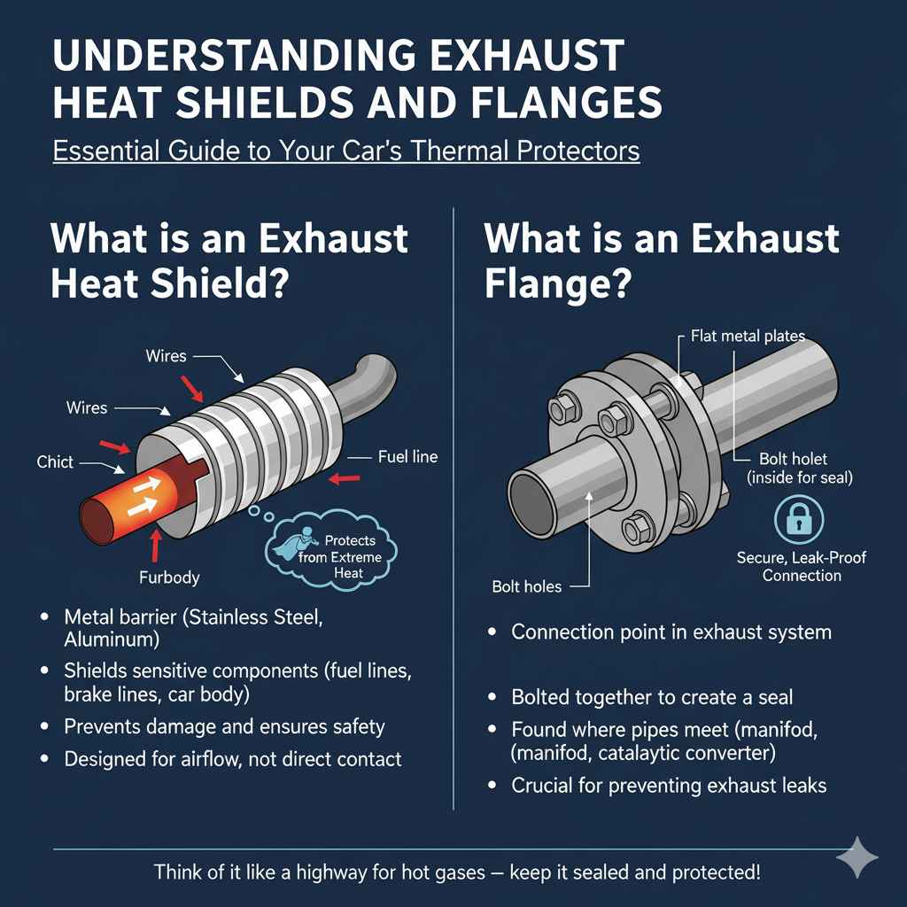 Understanding Exhaust Heat Shields and Flanges