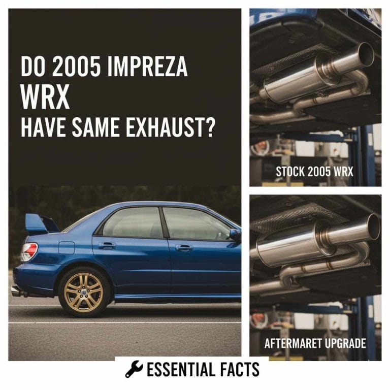 Do 2005 Impreza WRX Have Same Exhaust