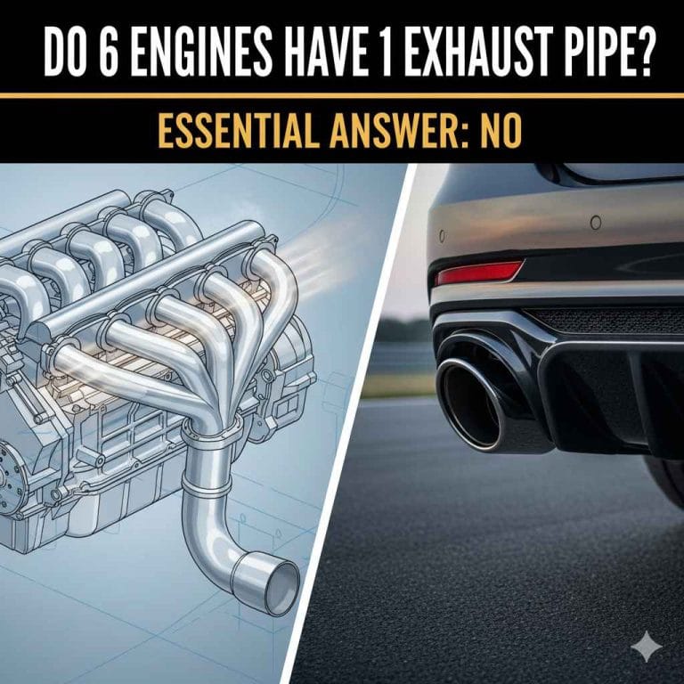 Do 6 Engines Have 1 Exhaust Pipe