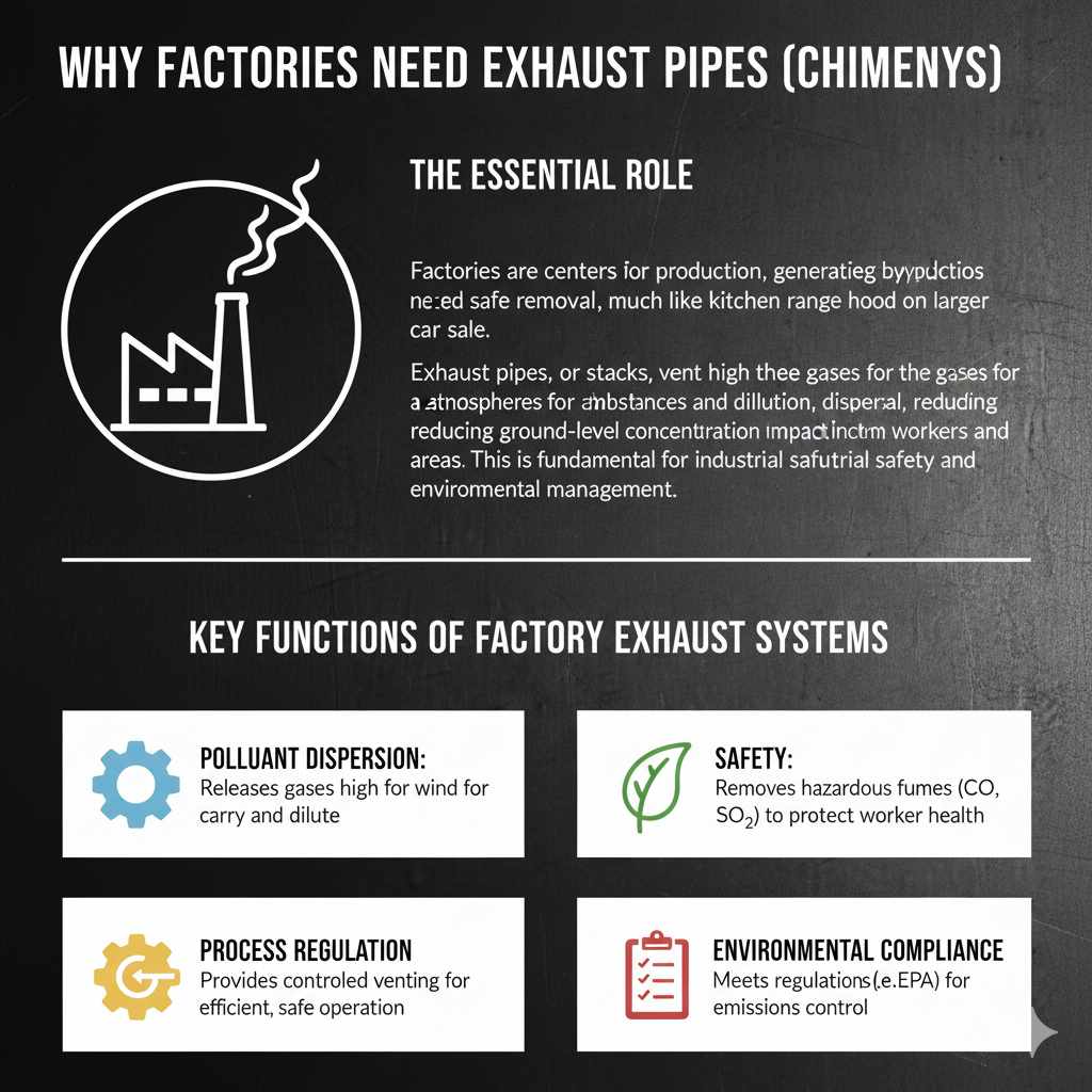 Why Factories Need Exhaust Pipes (Chimneys)