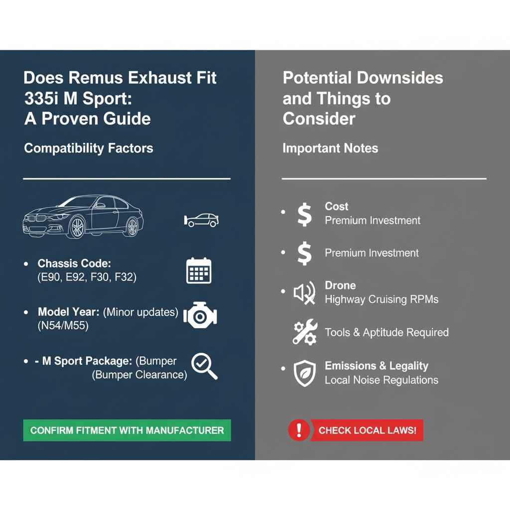 Does Remus Exhaust Fit 335i M Sport