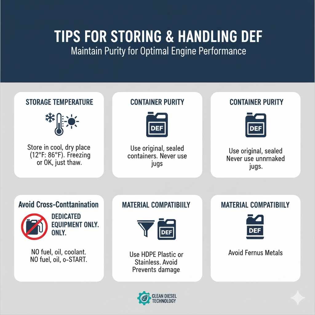 Tips for Storing and Handling DEF