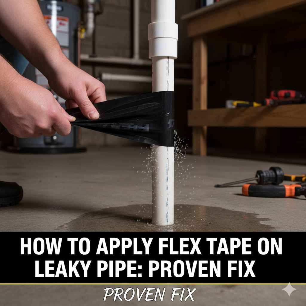 How to Apply Flex Tape on Leaky Pipe