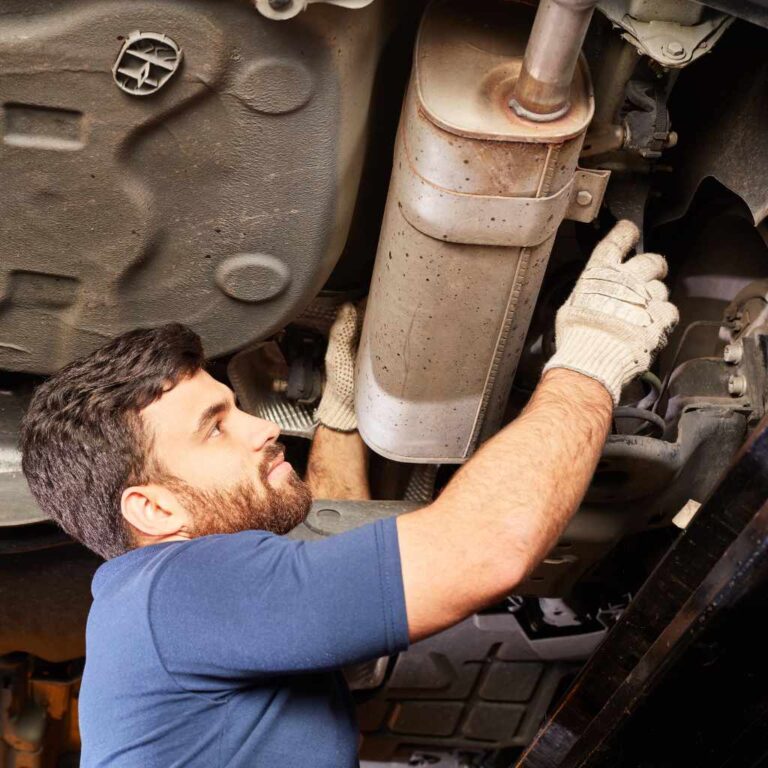 How a Side Exhaust Looks From Underneath