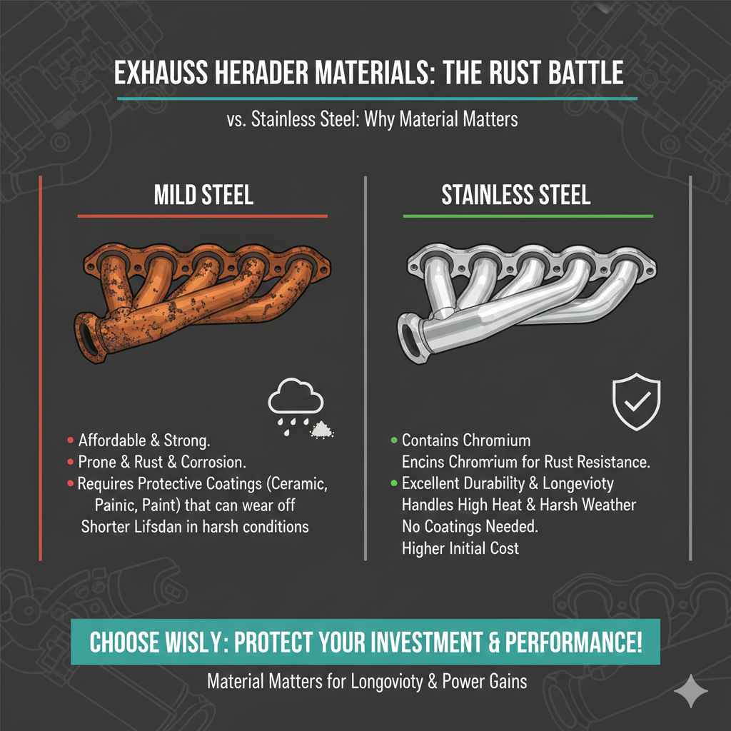 Understanding Exhaust Header Materials