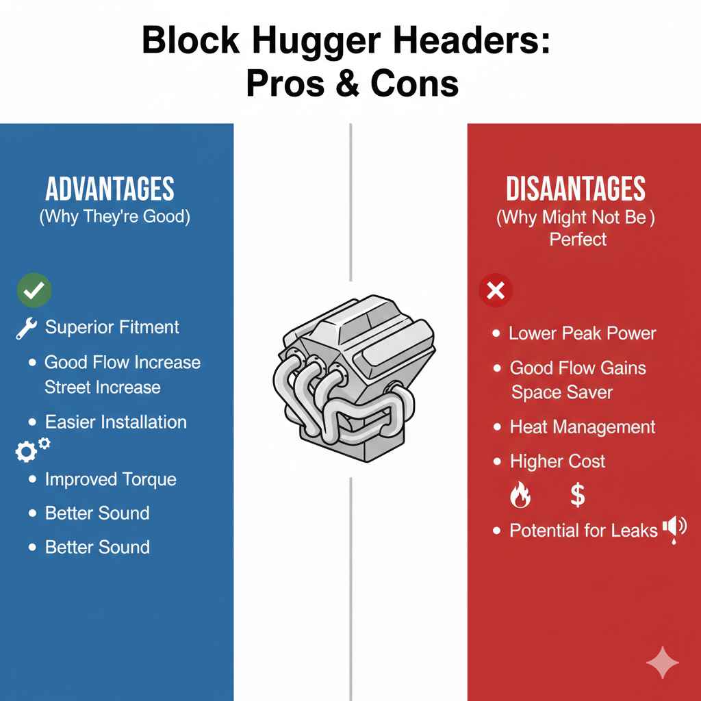 Pros and Cons of Block Hugger Headers Summarized