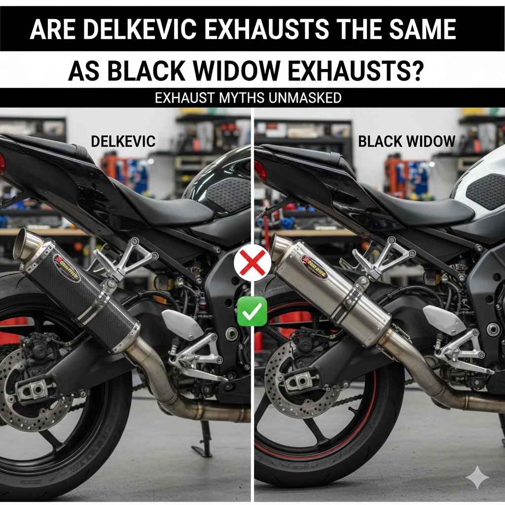 Are Delkevic Exhausts the Same as Black Widow Exhausts
