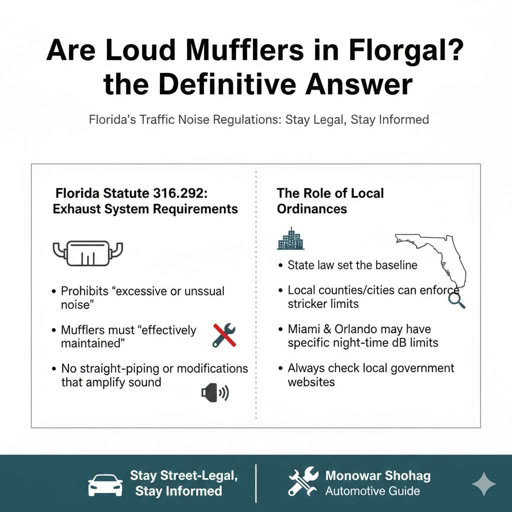 Are Loud Mufflers Illegal in Florida