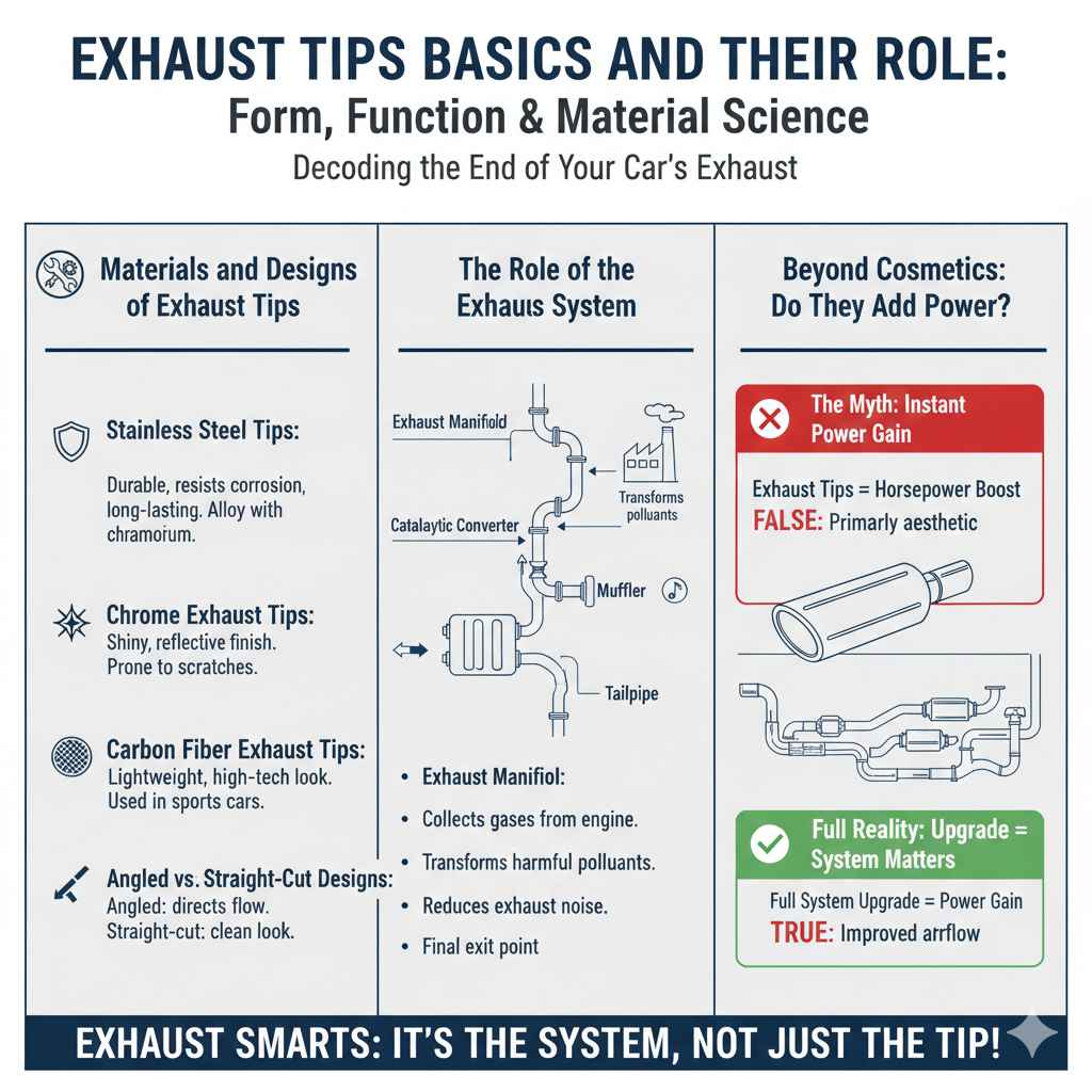 Materials and Designs of Exhaust Tips