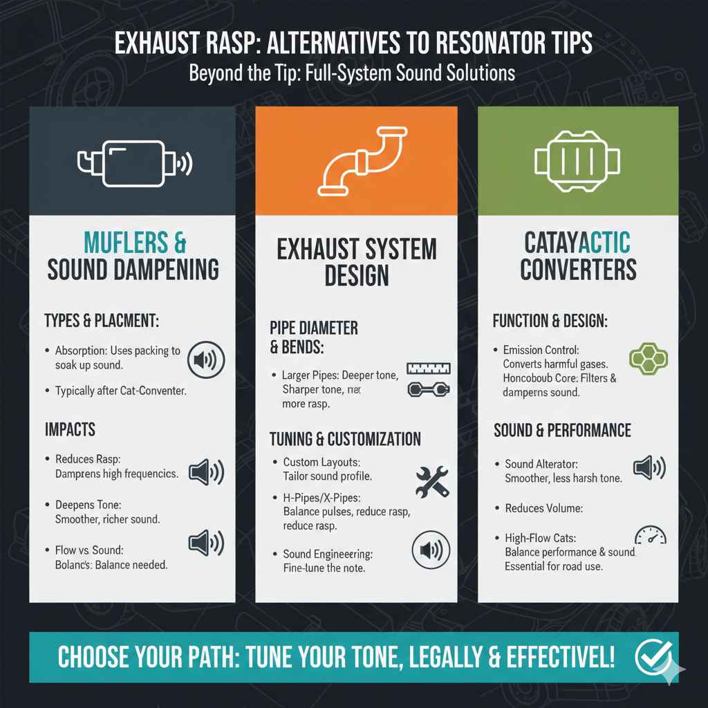 Alternatives to Resonator Exhaust Tips