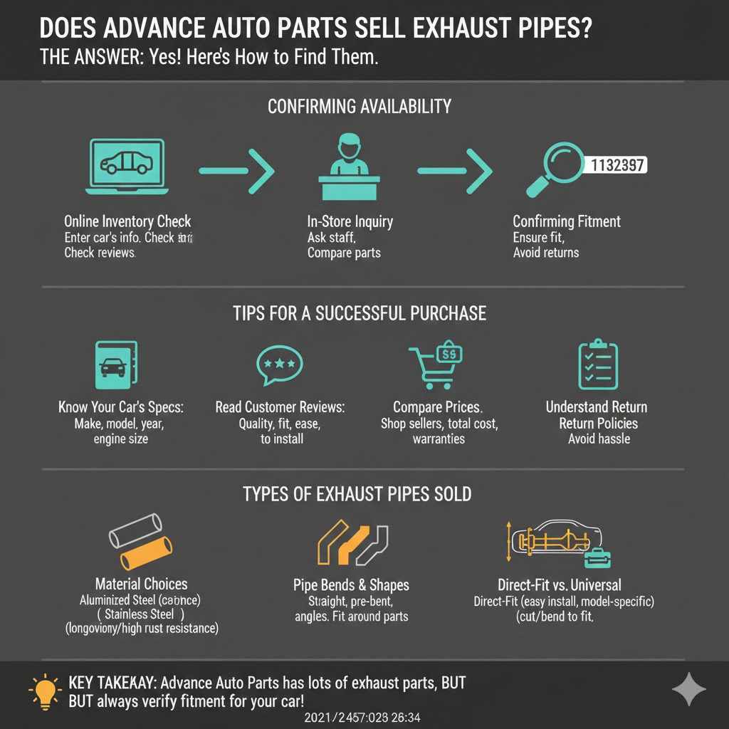 Does Advance Auto Parts Sell Exhaust Pipes
