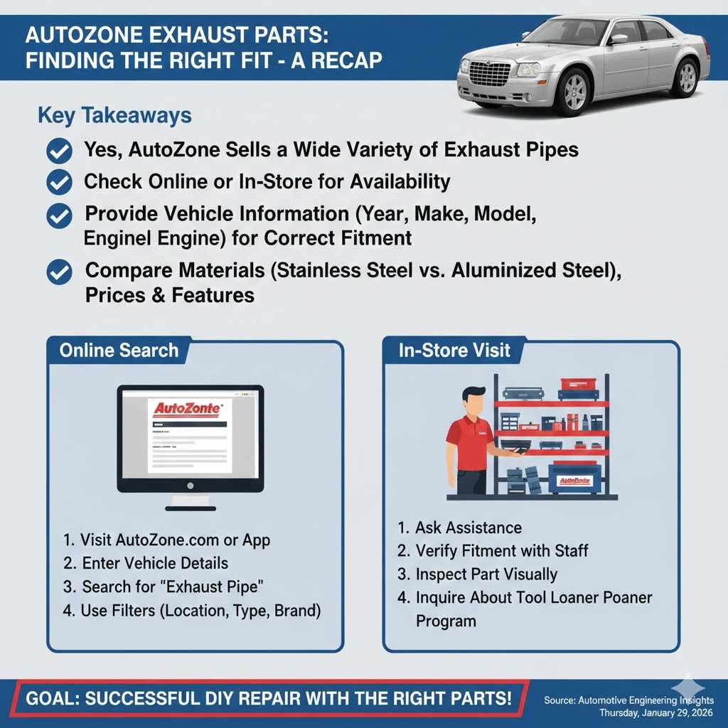 Does AutoZone Sell Exhaust Pipes