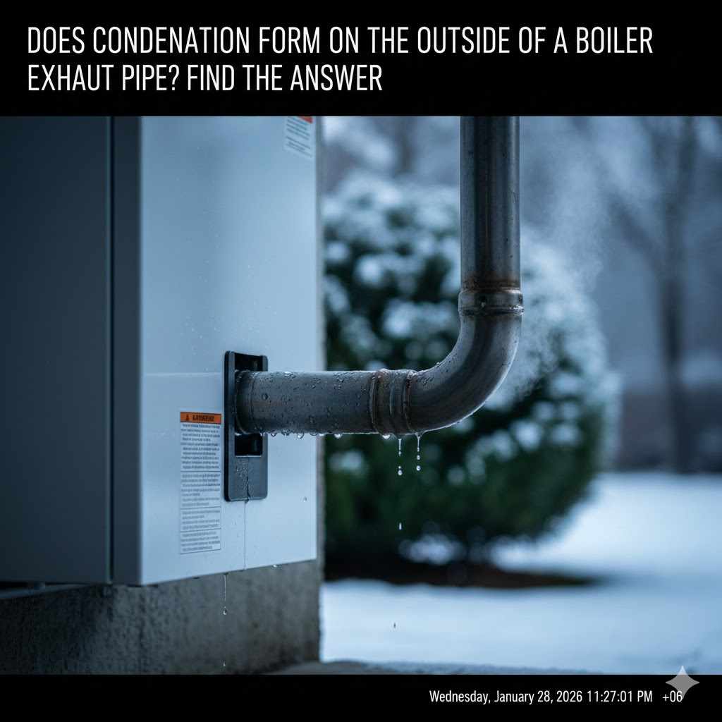 Does Condensation Form on the Outside of a Boiler Exhaust Pipe