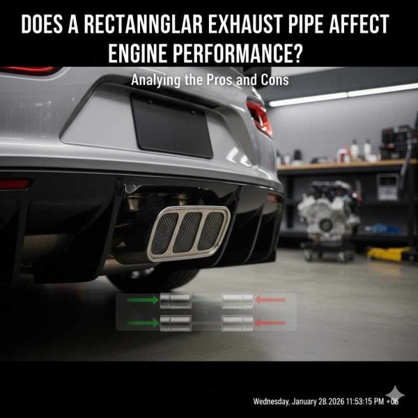 Does a Rectangular Exhaust Pipe Affect Engine Performance?
