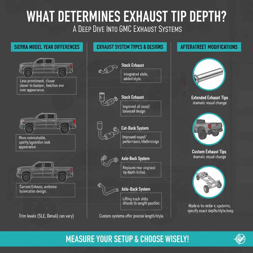 What Determines Exhaust Tip Depth