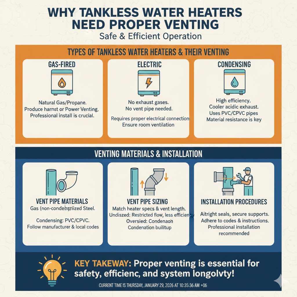 Why Tankless Water Heaters Need Proper Venting