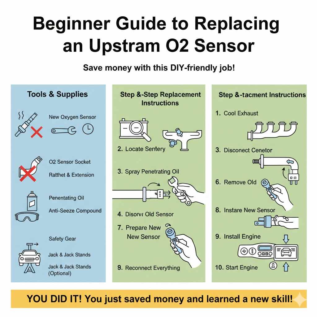 A Beginner's Guide to Replacing an Upstream O2 Sensor

