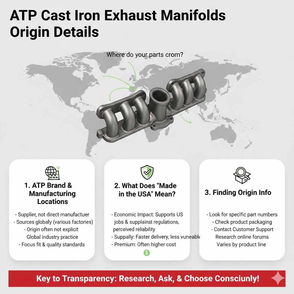 ATP Cast Iron Exhaust Manifolds Origin Details


