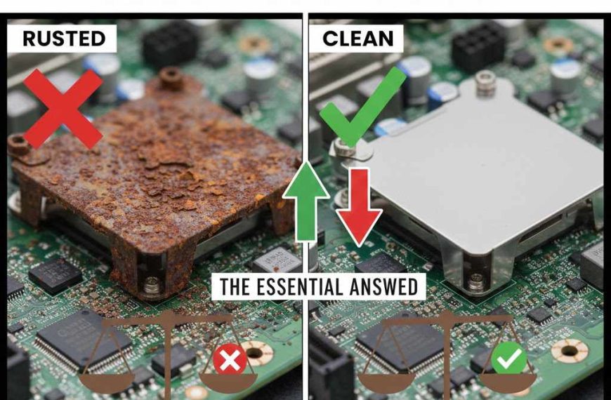 Can Rusted Heat Shields Damage a Motherboard
