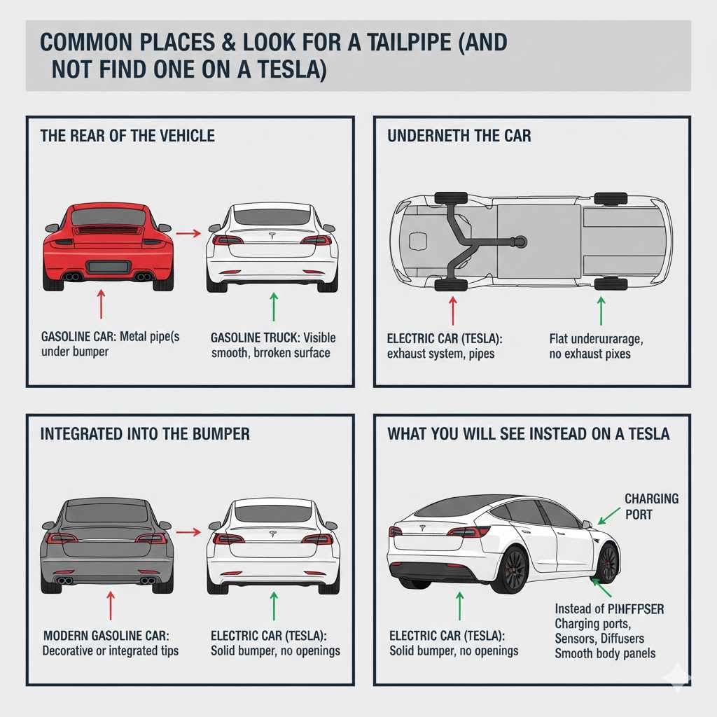 Common Places to Look for a Tailpipe