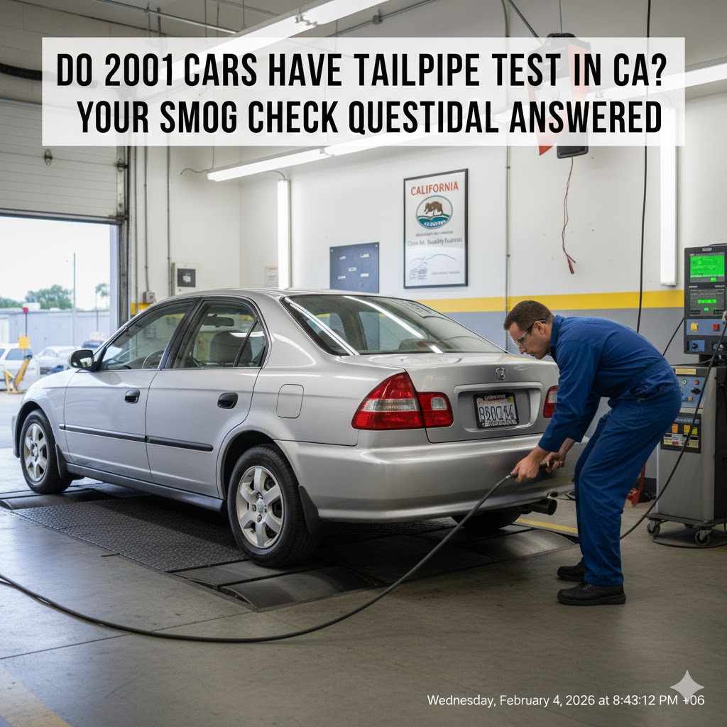 Do 2001 Cars Have Tailpipe Test In CA