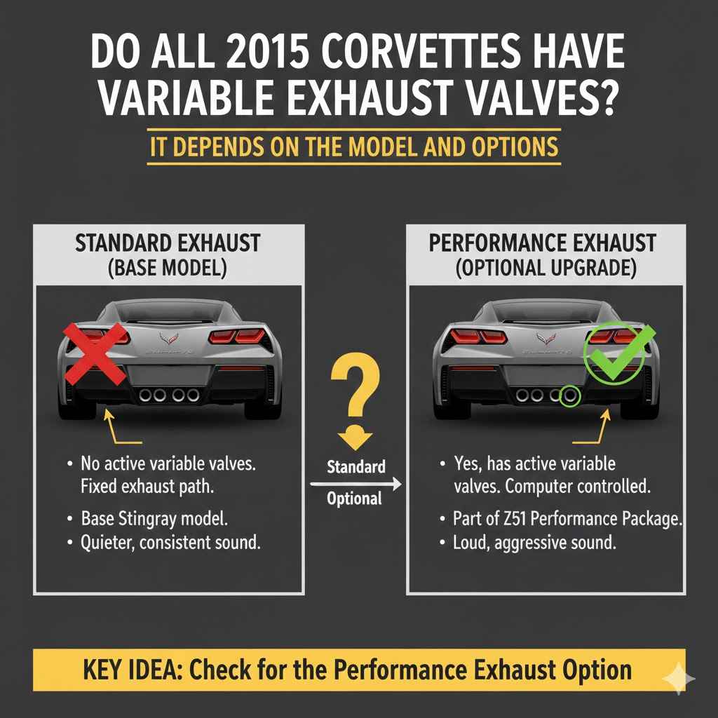 Do All 2015 Corvettes Have Variable Exhaust Valves?