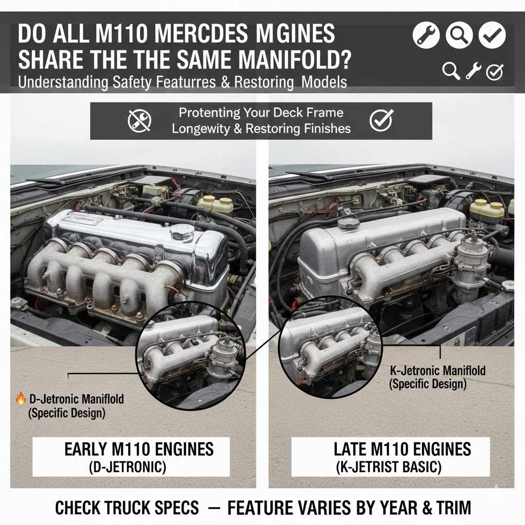 Do All M110 Mercedes Engines Share the Same Manifold?