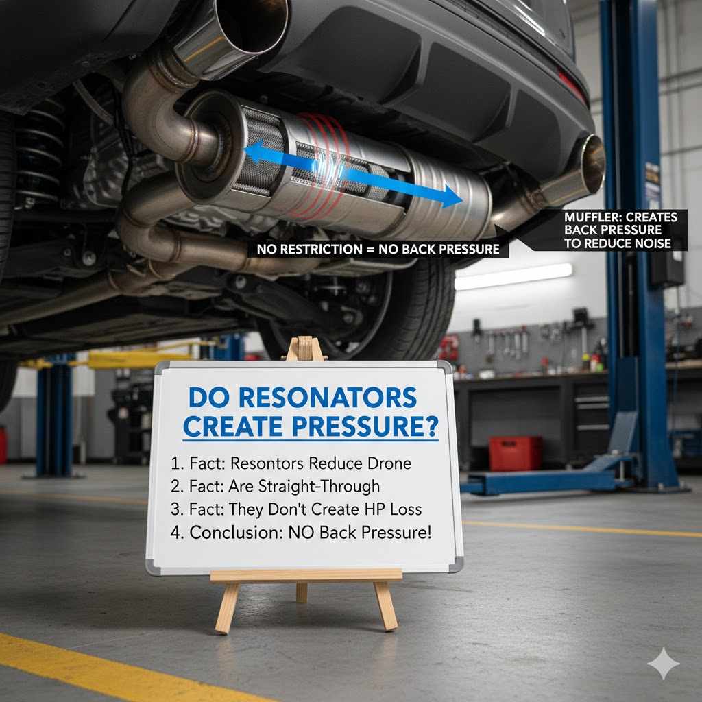 Do Resonators Create Back Pressure