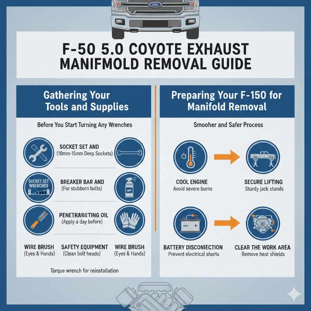 F-150 5.0 Coyote Exhaust Manifold Removal Guide