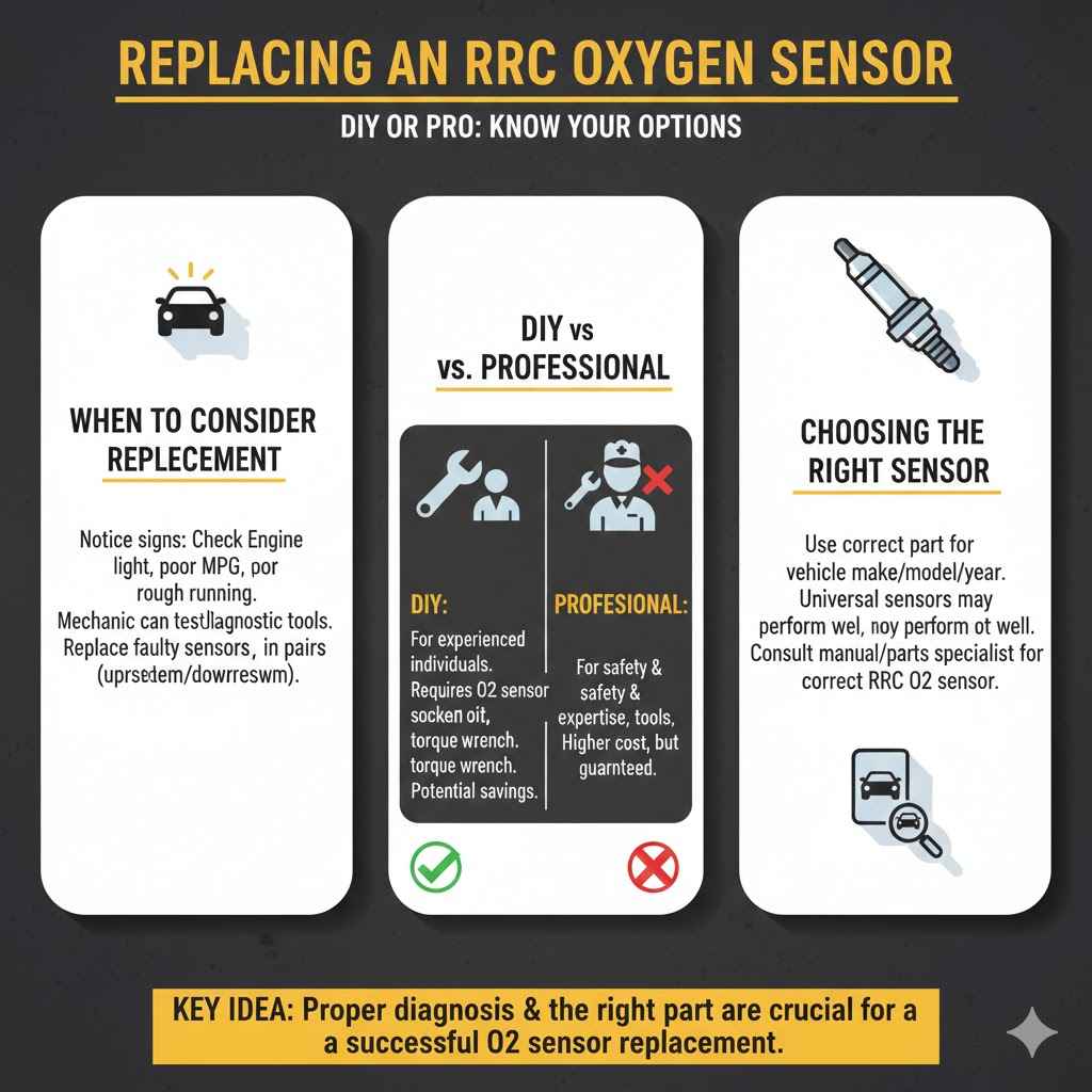 Replacing an RRC Oxygen Sensor