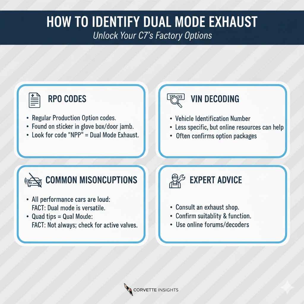 How to Identify Dual Mode Exhaust by VIN or RPO Codes