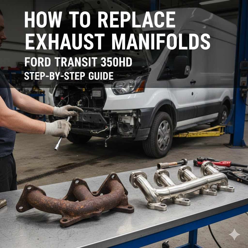 How to Replace Exhaust Manifolds on Ford Transit 350HD