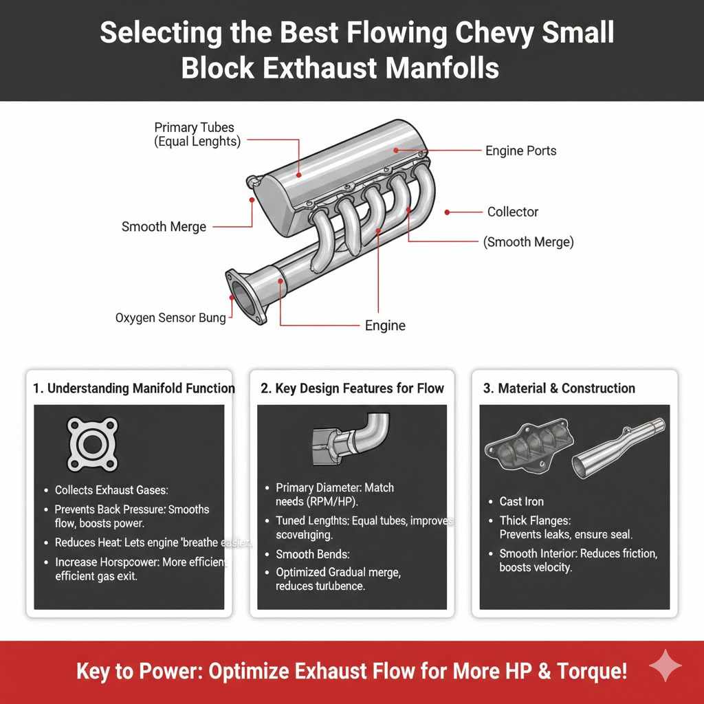 Selecting the Best Flowing Chevy Small Block Exhaust Manifolds

