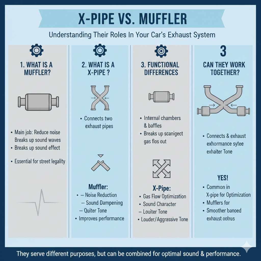 Understanding X Pipes and Mufflers

