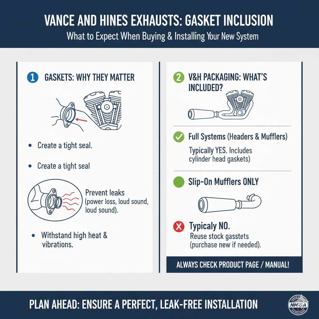 Vance And Hines Exhausts Gasket Inclusion

