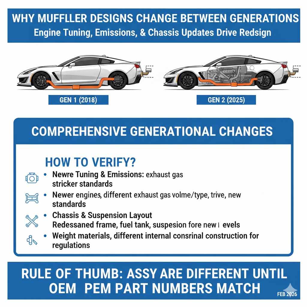 Why Do Manufacturers Change Muffler Designs Between Generations