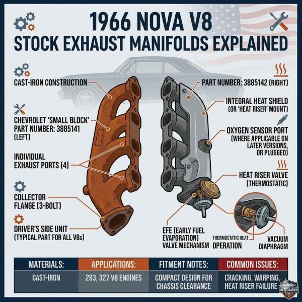 1966 Nova V8 Stock Exhaust Manifolds Explained