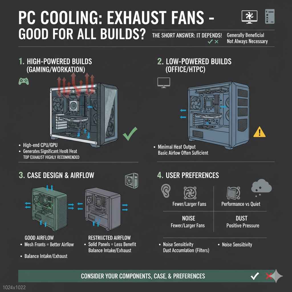 Are Exhaust Fans on Top of a PC Good for All Builds?