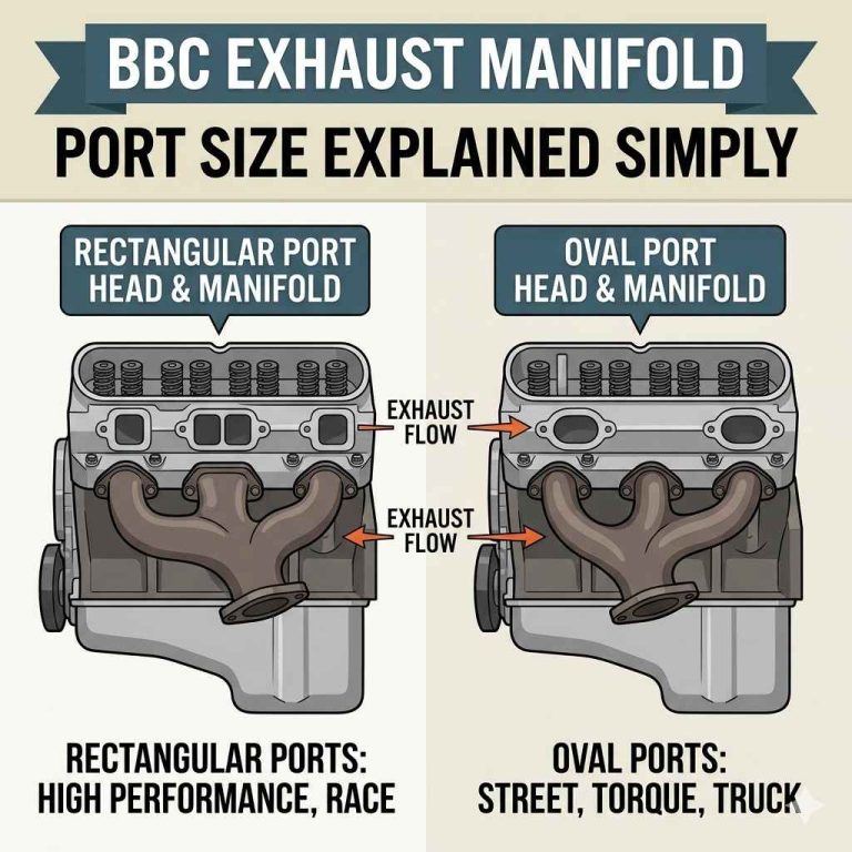 BBC Exhaust Manifold Port Size Explained Simply